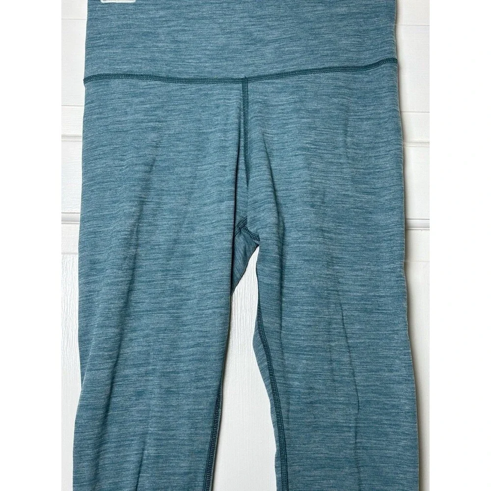 Nike Dri Fit Leggings Yoga Women’s Feathered Blue 22 Inch Inseam Yoga Running